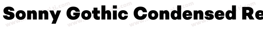 Sonny Gothic Condensed Regular字体转换